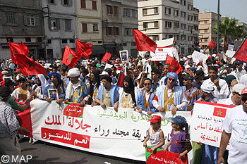 Over one million Moroccans march in support of draft Constitution