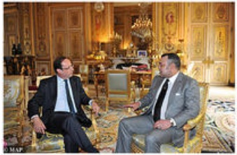 HM the King holds talks with French president