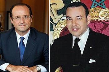 HM the King and French Pres. chair signing ceremony of several cooperation agreements