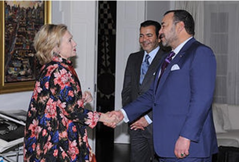 HM the King meets in New York with Hillary Clinton