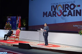 HM the King chairs in Abidjan opening ceremony of Moroccan-Ivorian economic forum and gives speech on the occasion