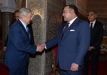 HM the King receives Georges Soros, chairman of the “Open Society foundations”