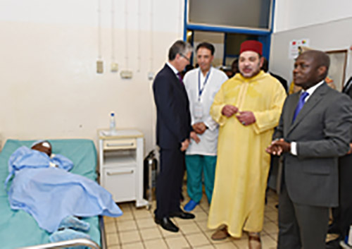 HM the King visits Simao Mendes hospital in Bissau, enquires about Moroccan medical aid to Guinea-Bissau