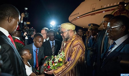 HM the King Arrives in Lusaka for Official Visit to Zambia