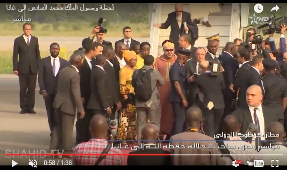 King Mohammed VI Arrives in Accra for Official Visit to Republic of Ghana