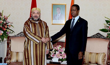 HM the King Holds Tête-à-tête Talks with Zambian President