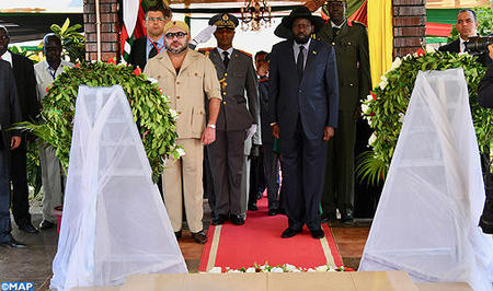 HM the King Visits John Garang Mausoleum in Juba