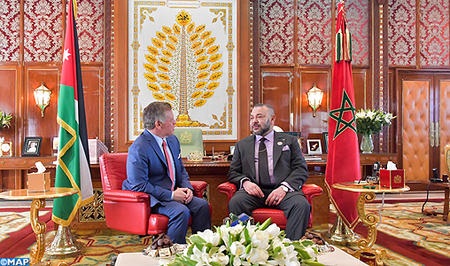 HM King Mohammed VI Holds Private Meeting with Hashemite Sovereign of Jordan